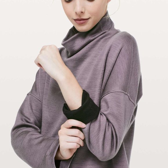 Lululemon Principal Dancer Funnel Neck Sweater in Lunar Rock - Picture 2 of 6